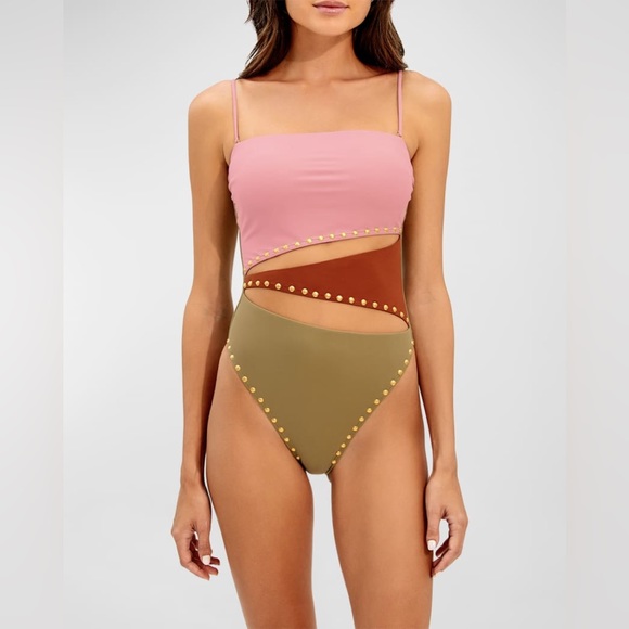 Vix Other - Vix Paula Hermanny Frida Colorblock One-Piece Swimsuit